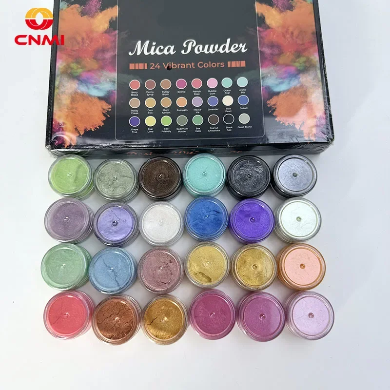 Candle Making Bath - ผงไมก้า 24 สี 6 กรัม CNMI