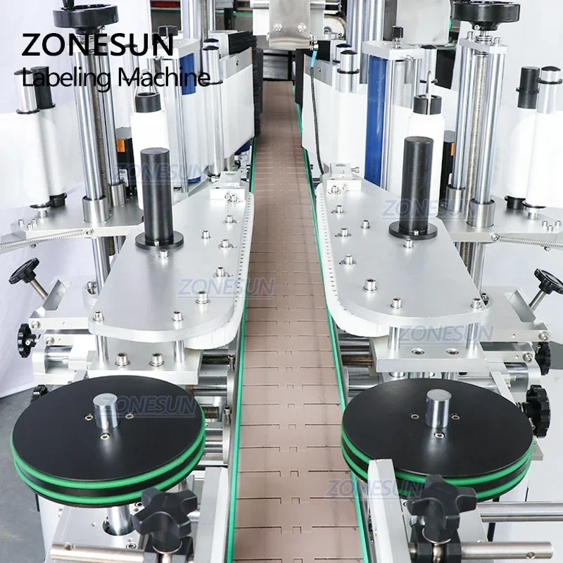Label Sticker Round - เครื่องติดฉลากขวดอัตโนมัติ ZONESUN ZS-TB300Z แบบใช้ได้สองรูปแบบ สำหรับขวดทรงกลมและทรงเหลี่ยม ติดสติกเกอร์สองด้าน