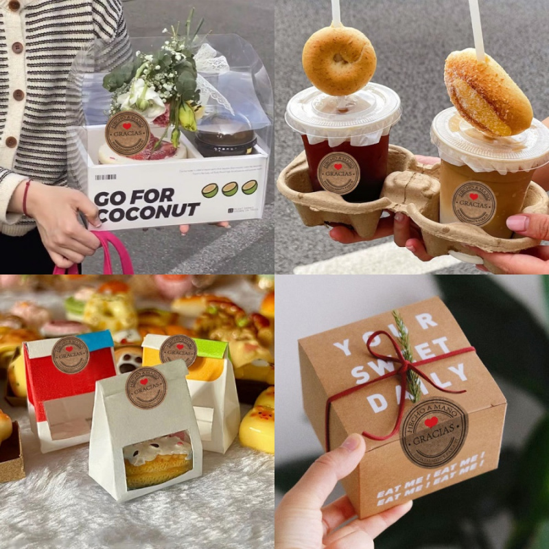 500 PCS สเปนสติกเกอร์วันหยุดเบ - Label Sticker Round บทวิจารณ์และราคา