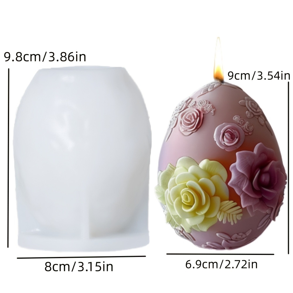 แม่พิมพ์ไข่ดอกไม้ลายนูน ใช้ซ้ำ - Candle Making Bath บทวิจารณ์และราคา
