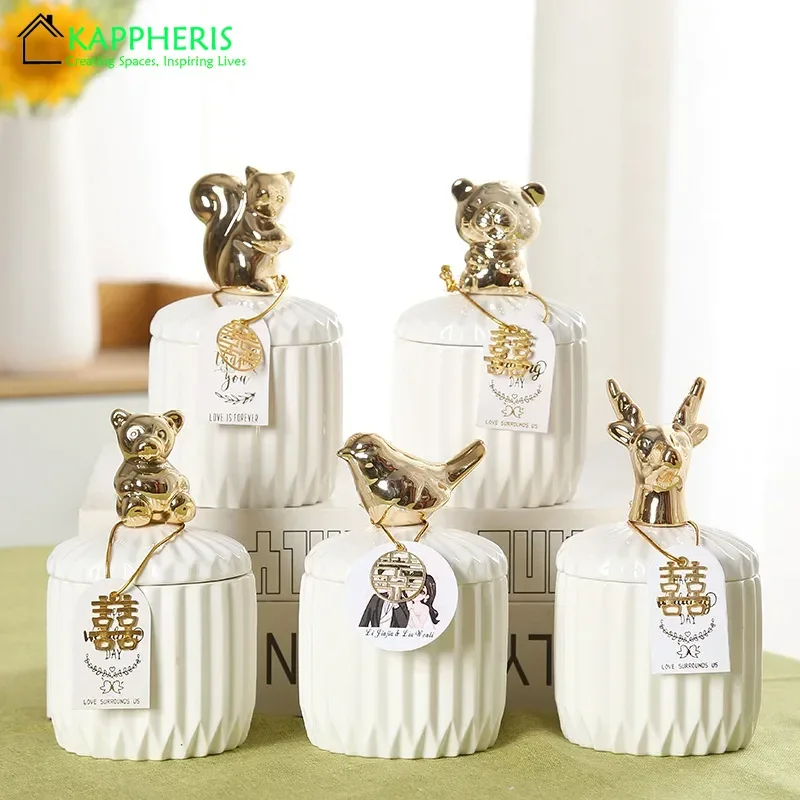 ขวดเทียนเซรามิกสีขาวสําหรับทํา - Candle Making Jars Wholesale บทวิจารณ์และราคา