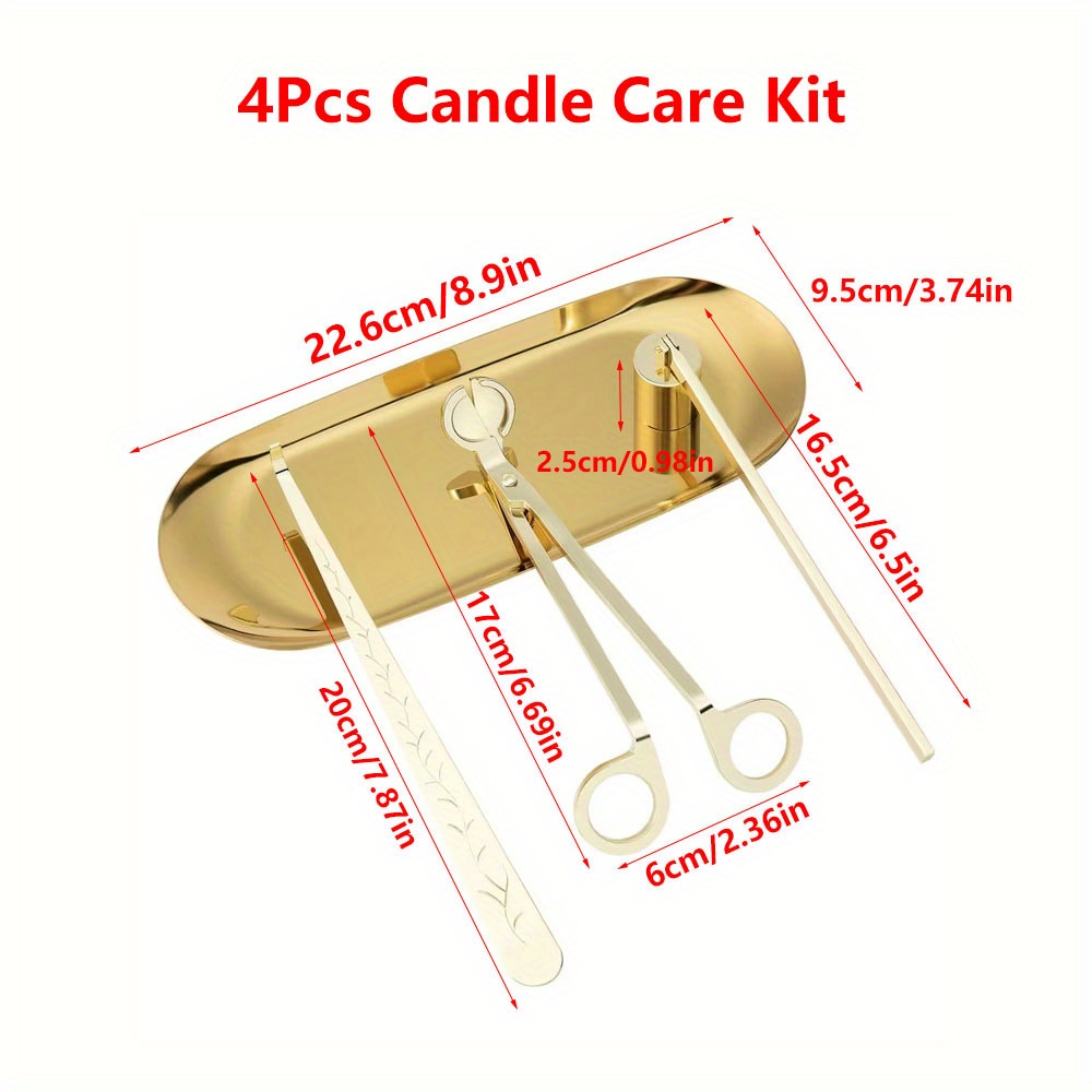 4 ชิ้น/เซ็ตหรูหราเทียนชุดดูแลส - Candle Making Ideas บทวิจารณ์และราคา
