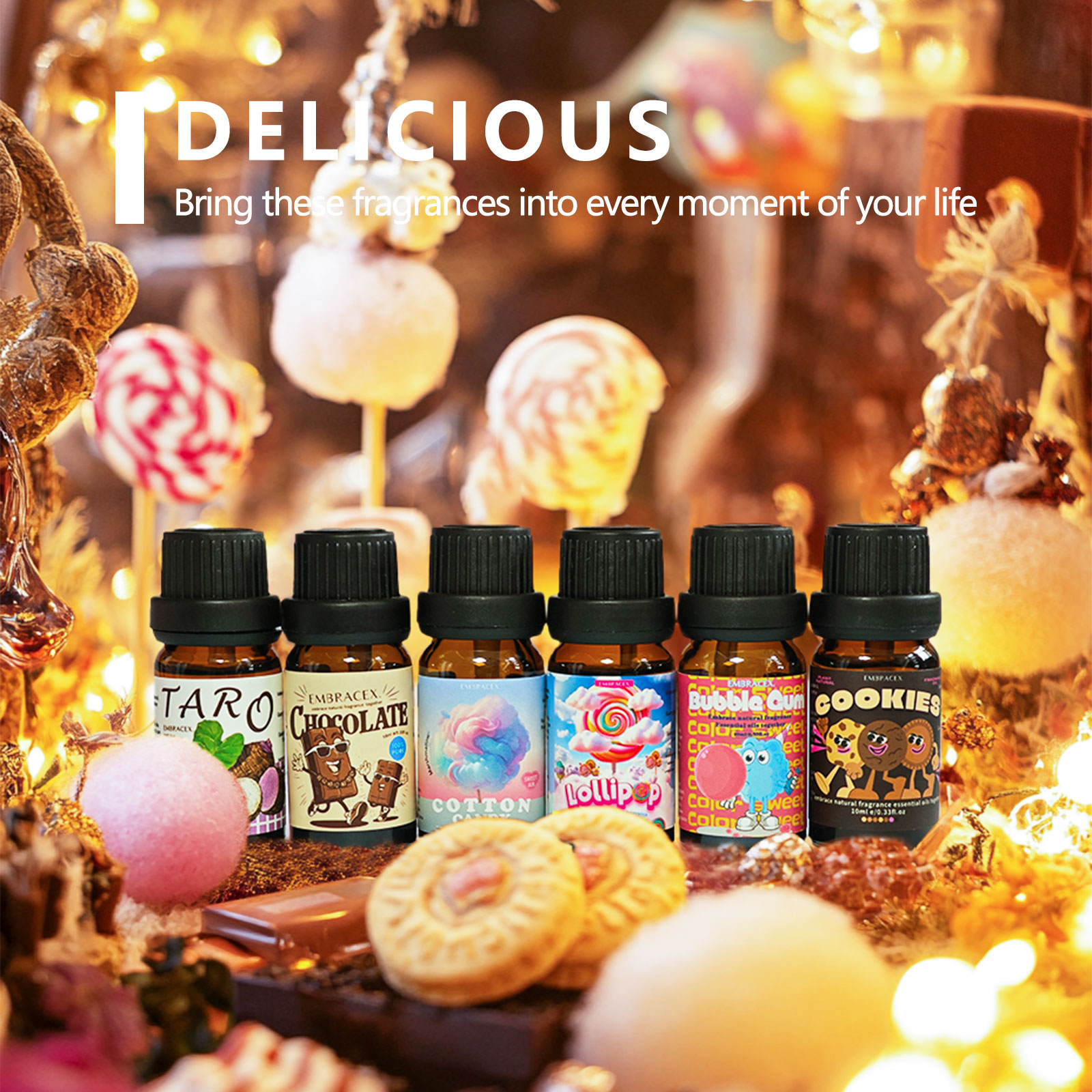 6 ชิ้น/1 ชุด น้ำมันหอมระเหยกลิ - Candle Making Scents บทวิจารณ์และราคา