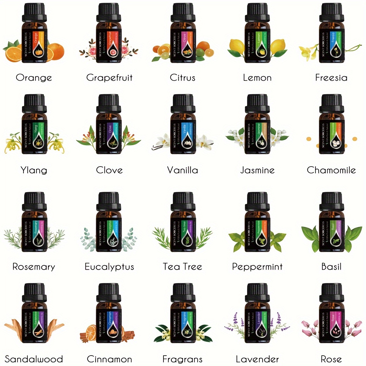 ชุดน้ำมันหอมระเหย 20 ชิ้น/ชุด  - Candle Making Scents บทวิจารณ์และราคา