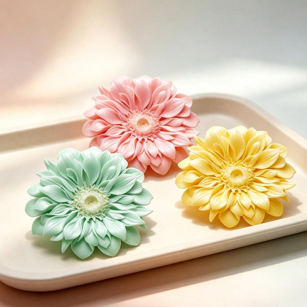แม่พิมพ์ซิลิโคนรูปดอกเจอเบรา 3 - Candle Making Design บทวิจารณ์และราคา