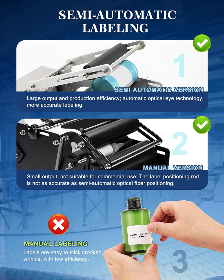 เครื่องติดฉลากขวดกลมกึ่งอัตโนม - Label Sticker Round บทวิจารณ์และราคา