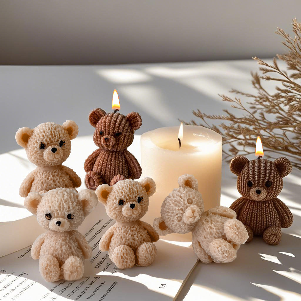 แม่พิมพ์เทียนรูปหมีน้อยน่ารัก  - Candle Making Ideas บทวิจารณ์และราคา