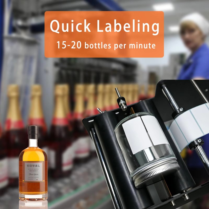 เครื่องติดฉลากขวดแบบมือหมุนขนา - Label Sticker Round บทวิจารณ์และราคา