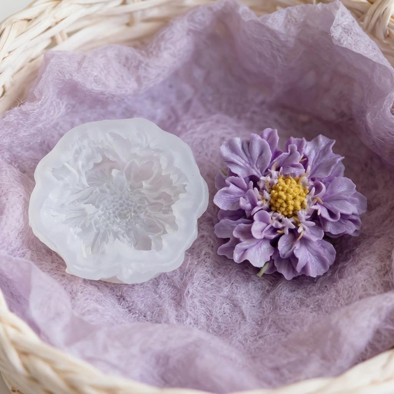 แม่พิมพ์ซิลิโคนรูปดอกไม้สีฟ้าแ - Candle Making Design บทวิจารณ์และราคา