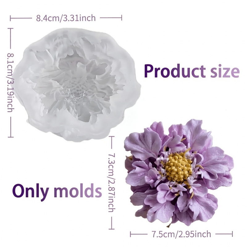 แม่พิมพ์ซิลิโคนรูปดอกไม้สีฟ้าแ - Candle Making Design บทวิจารณ์และราคา