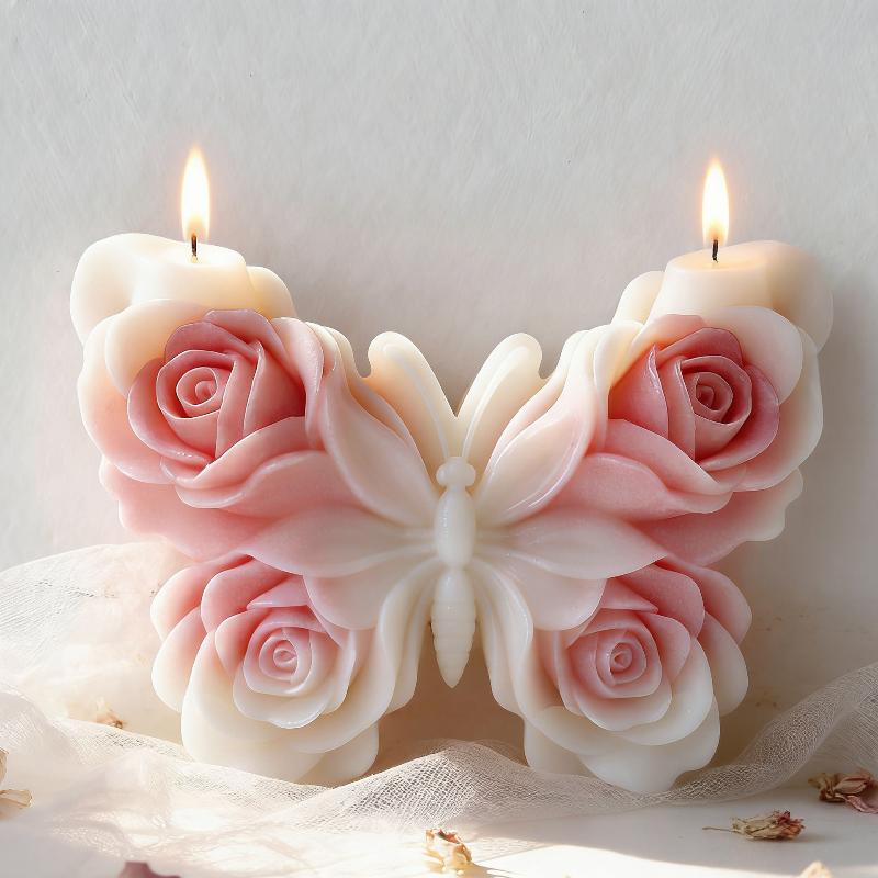 แม่พิมพ์ซิลิโคนรูปผีเสื้อกุหลา - Candle Making Design บทวิจารณ์และราคา