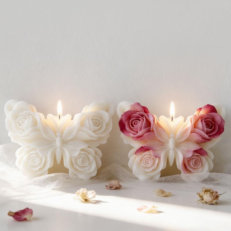 แม่พิมพ์ซิลิโคนรูปผีเสื้อกุหลา - Candle Making Design บทวิจารณ์และราคา