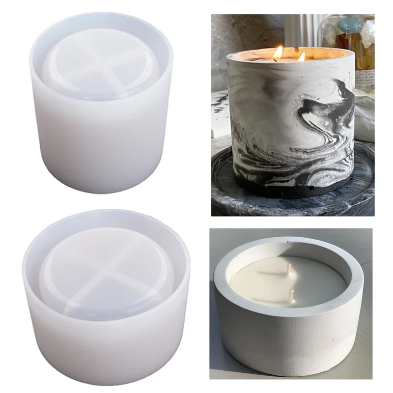 3 ขนาดรอบซีเมนต์คอนกรีตแม่พิมพ - Candle Making Jug บทวิจารณ์และราคา