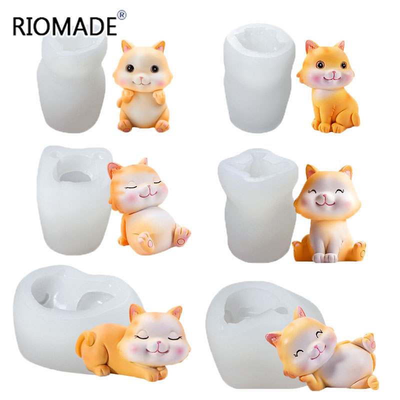 แม่พิมพ์ซิลิโคนรูปแมว 6 แบบ 3  - Candle Making Ideas บทวิจารณ์และราคา