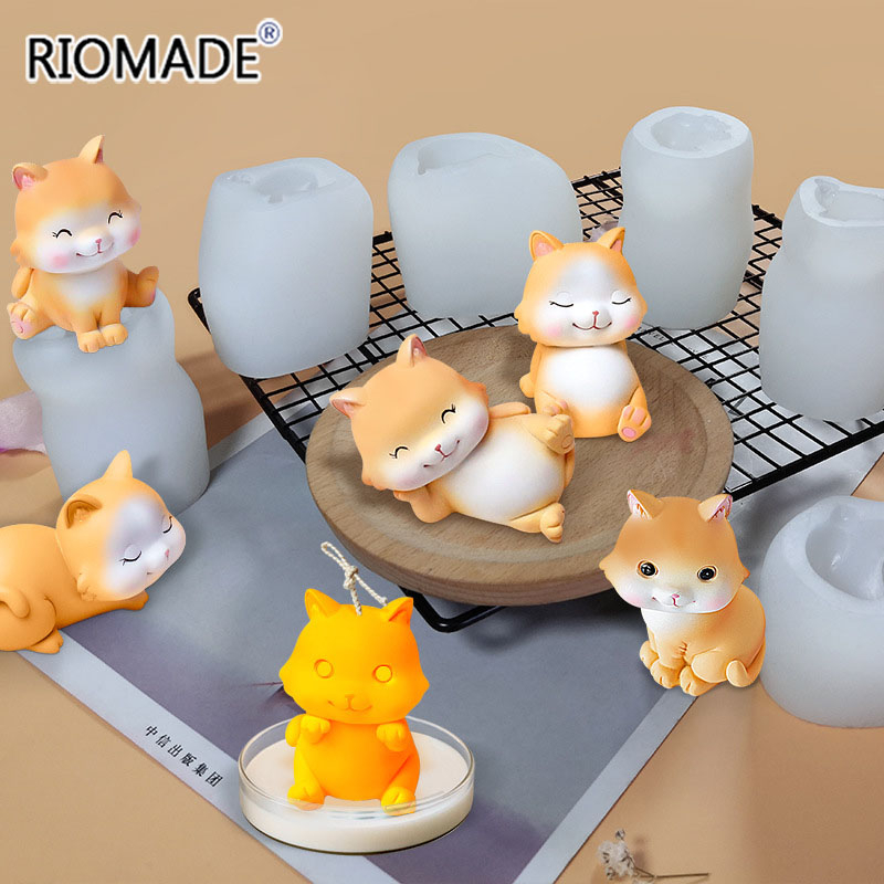 แม่พิมพ์ซิลิโคนรูปแมว 6 แบบ 3  - Candle Making Ideas บทวิจารณ์และราคา